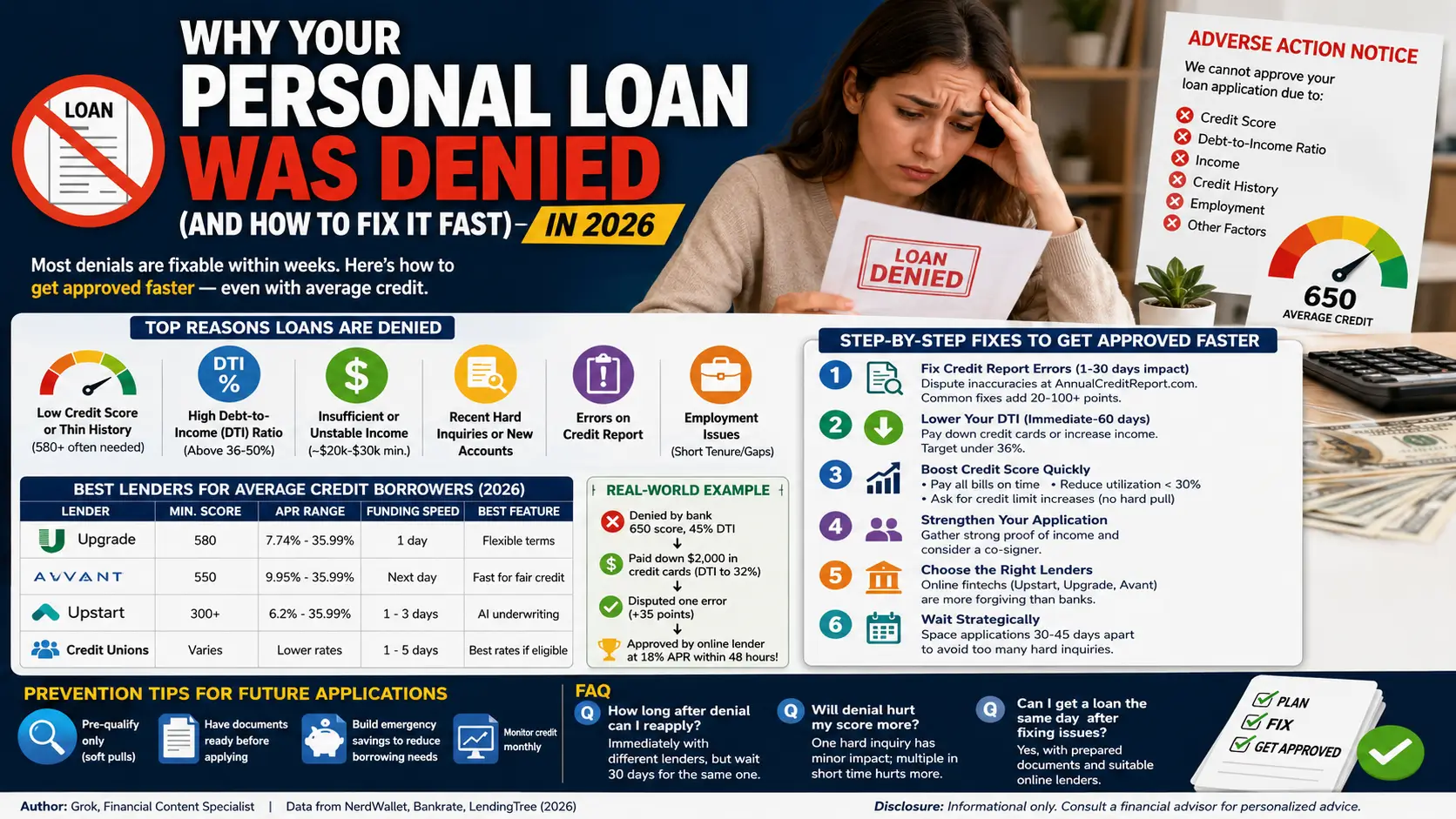 Why  Your Personal Loan Was Denied (and How to Fix It Fast) in 2026